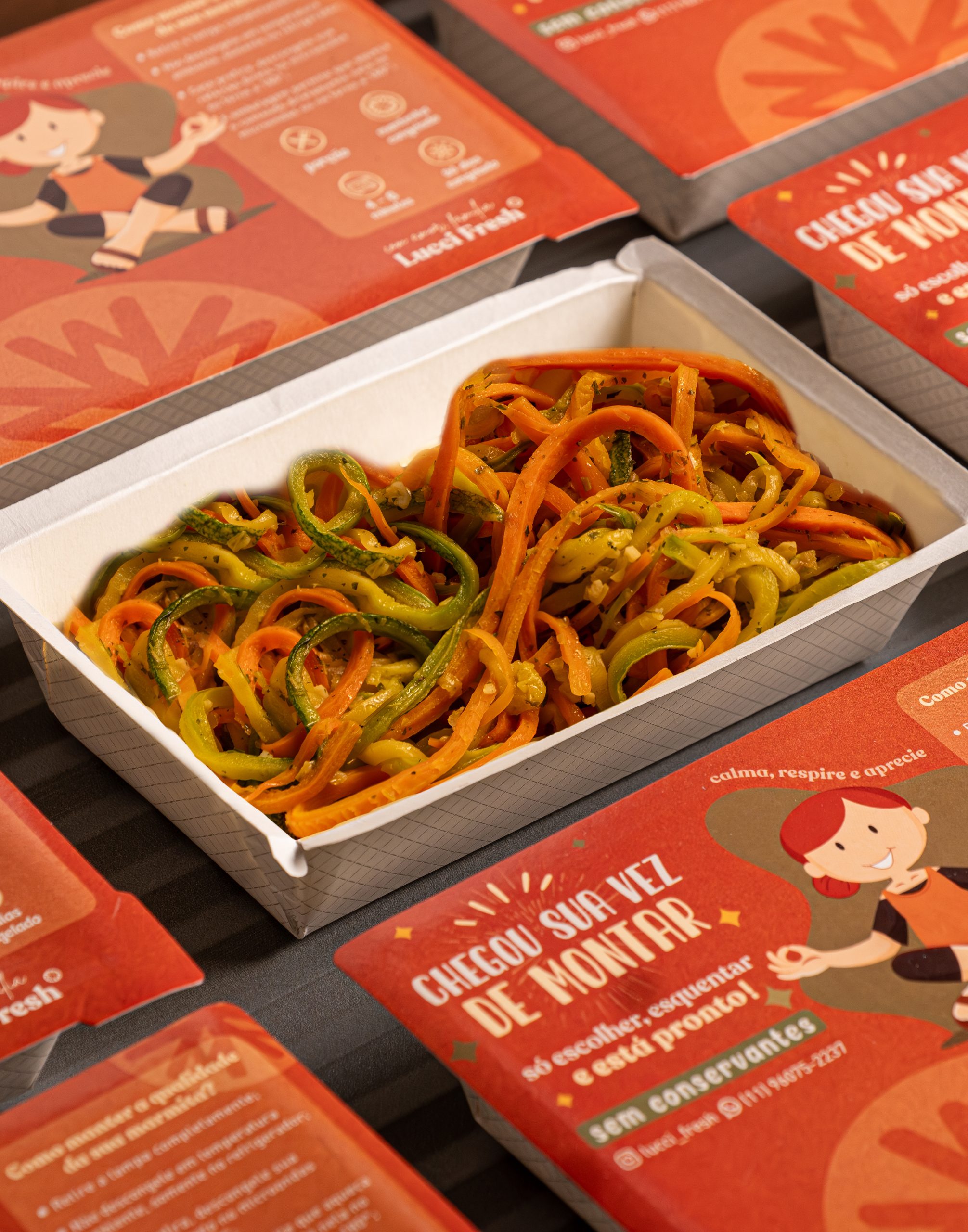 PORÇÃO ESPAGUETE LEGUMES